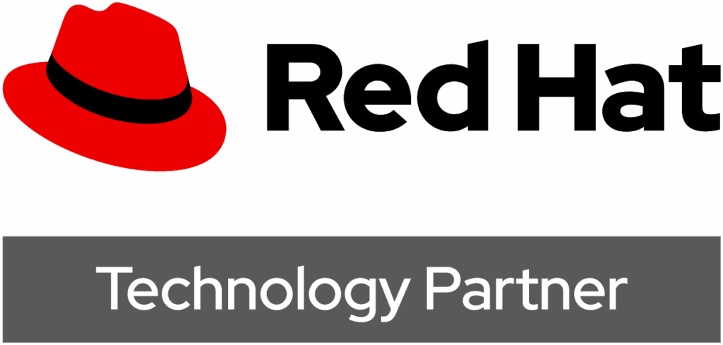 Red Hat Teknologia -kummpanuuslogo