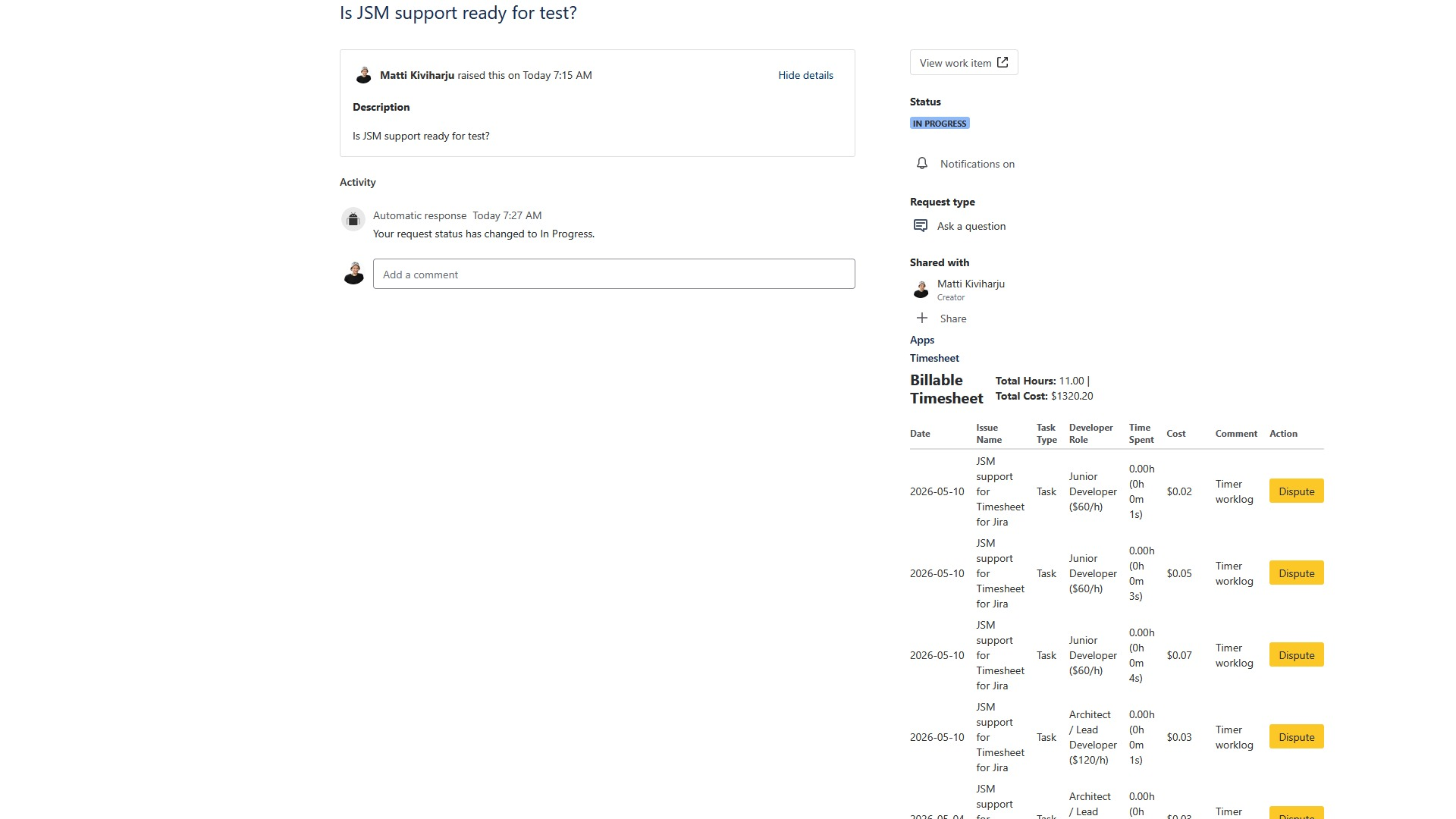 Dispute (customer)