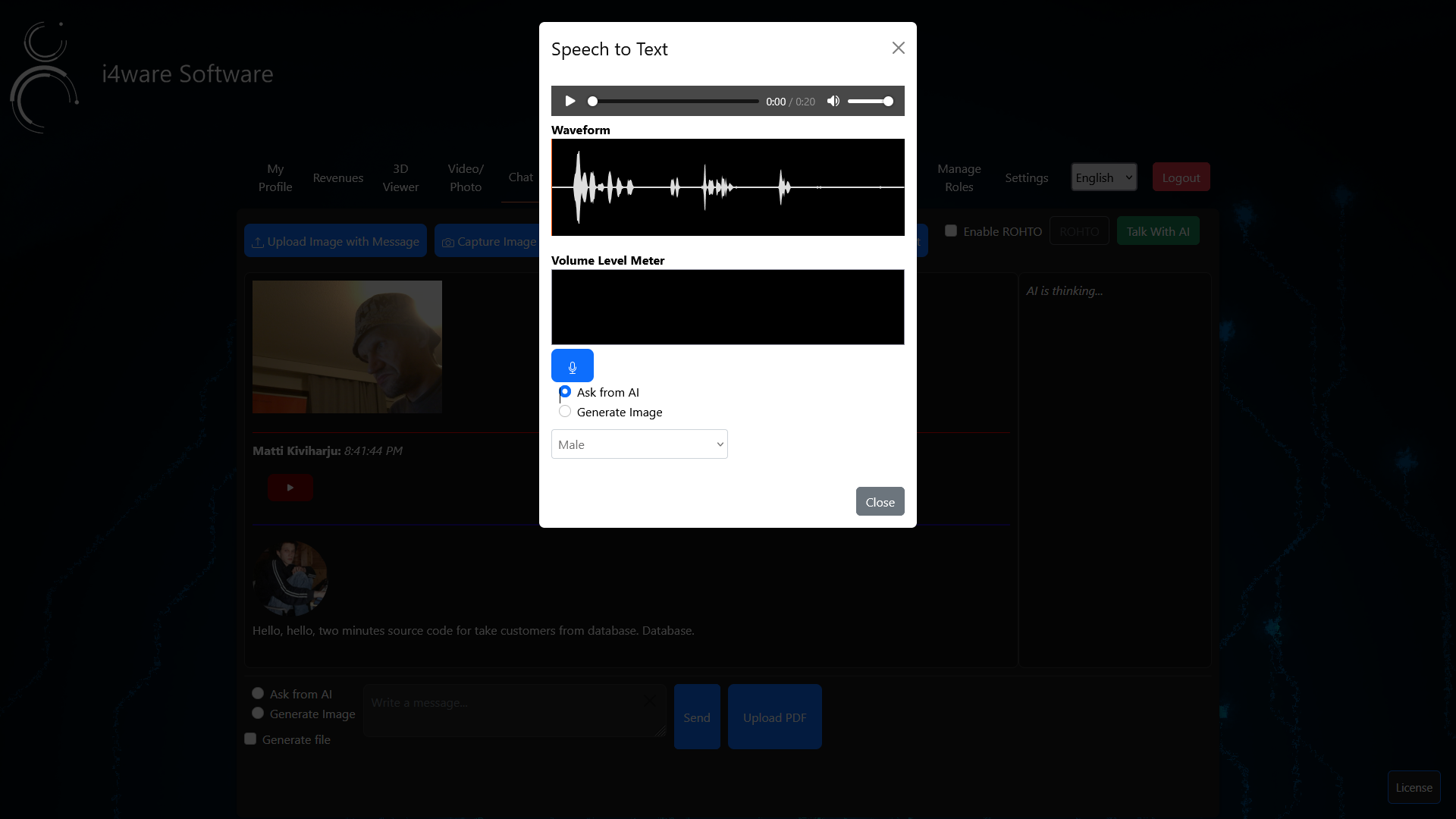 Speech to Text (OpenAI API)